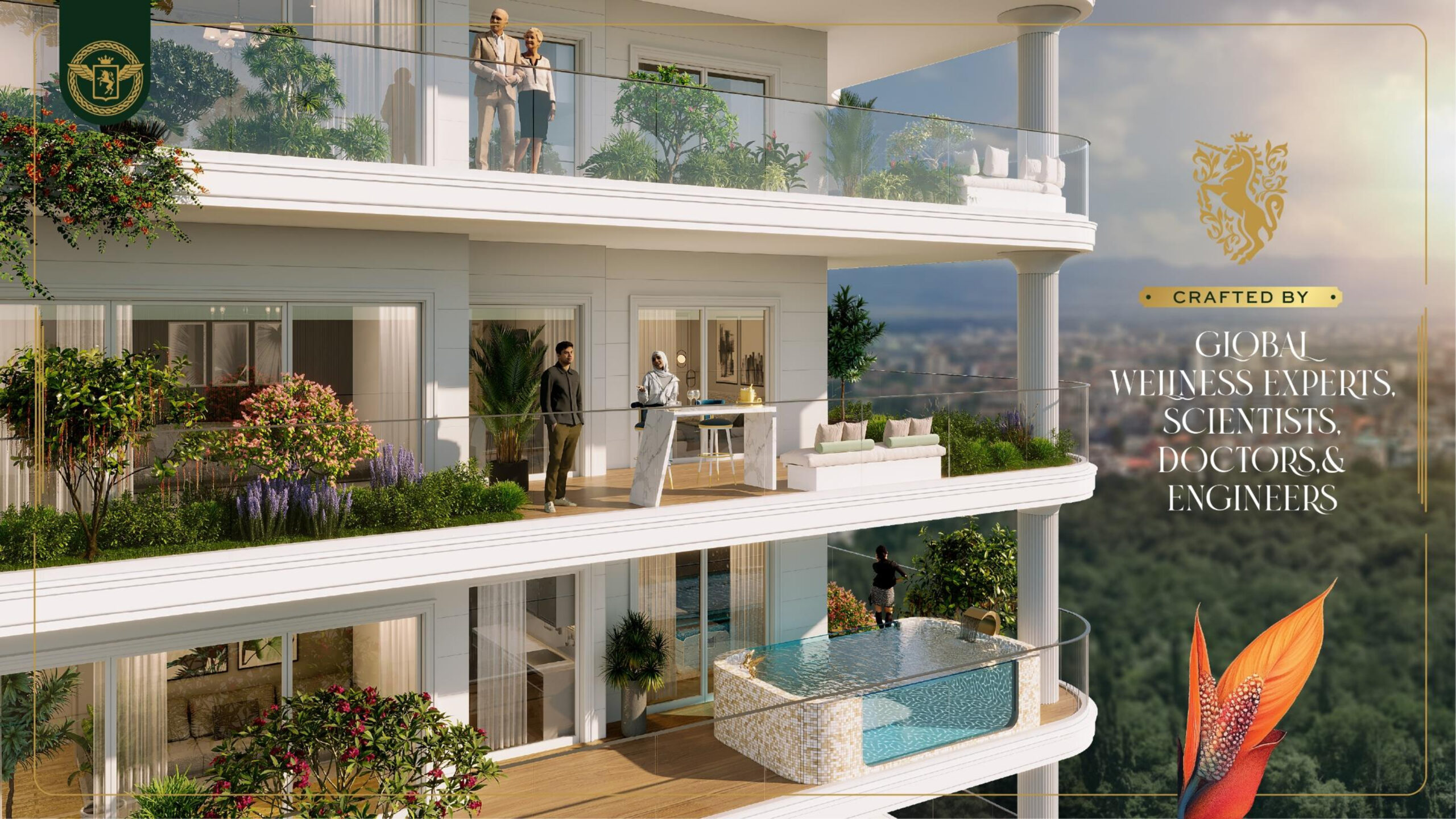 Vincitore Wellness Estate courtyard and façade